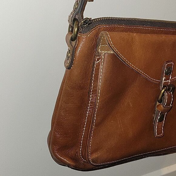 Patricia Nash Avellino Brown Crossbody  Leather Handbag  Bag - Picture 5 of 15